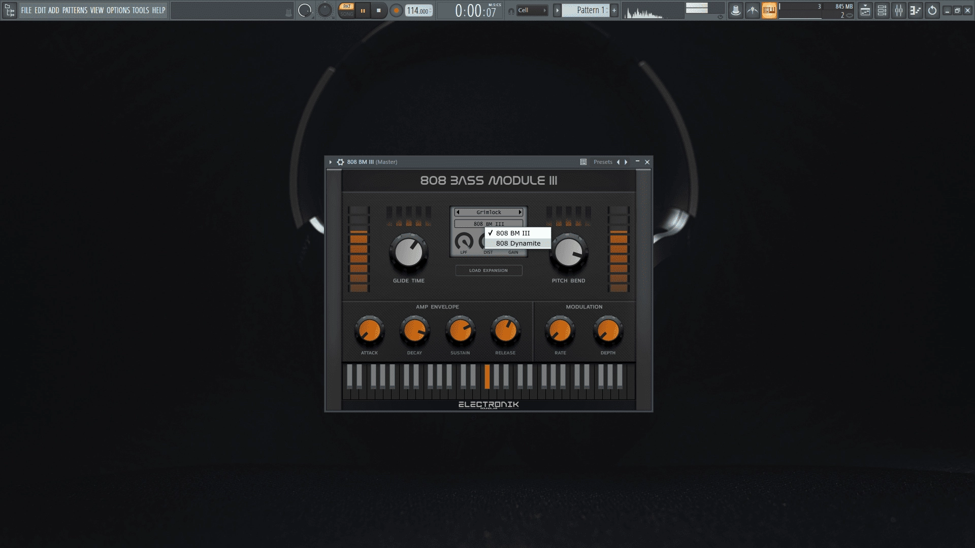 Как пользоваться Electronik Sound Lab - 808 Bass Module III 3.3.1 VSTi, VSTi3 Retail + Dynamite Expansion v.5