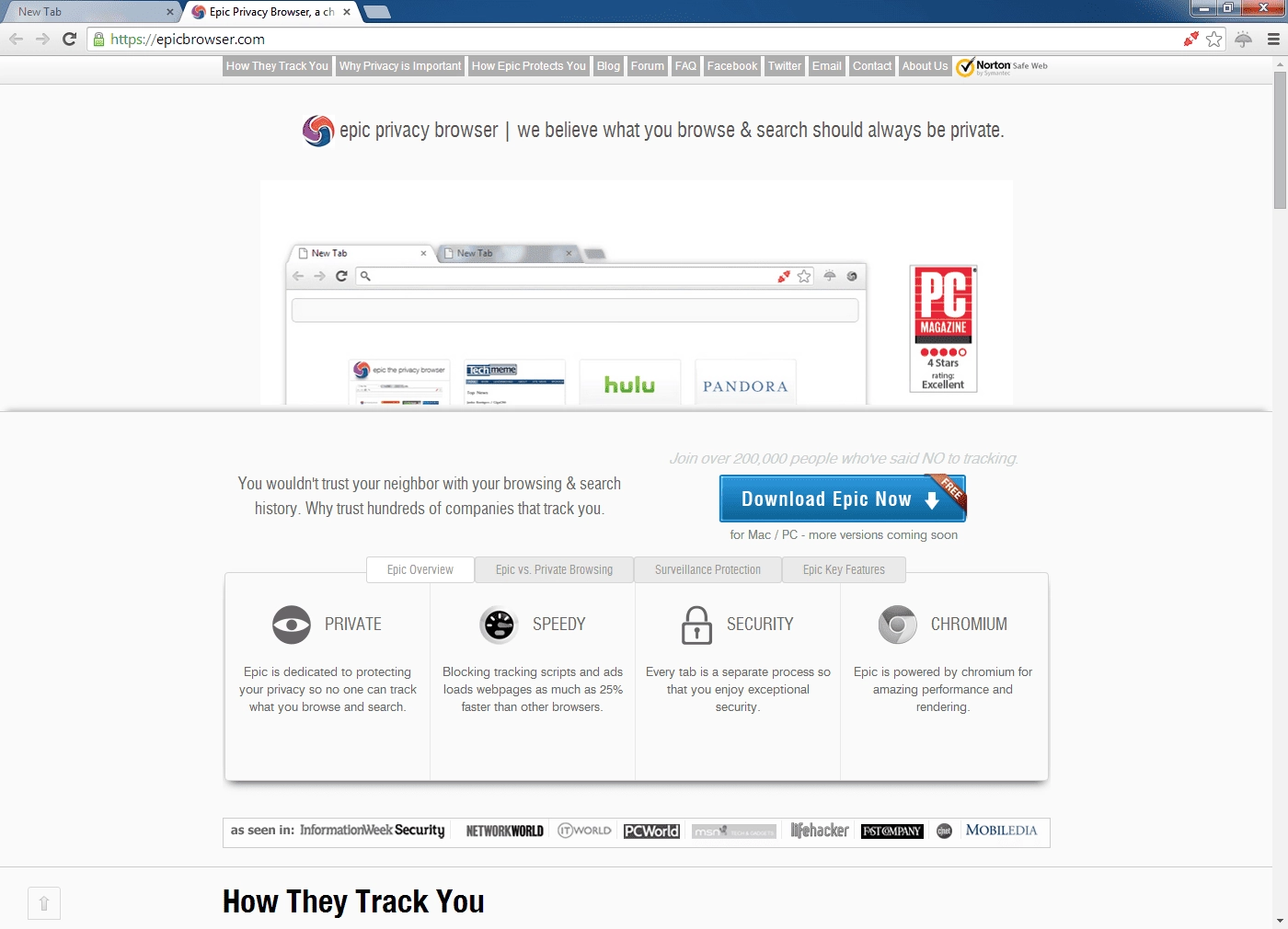 Как пользоваться Epic Privacy Browser 37.0.2062.94