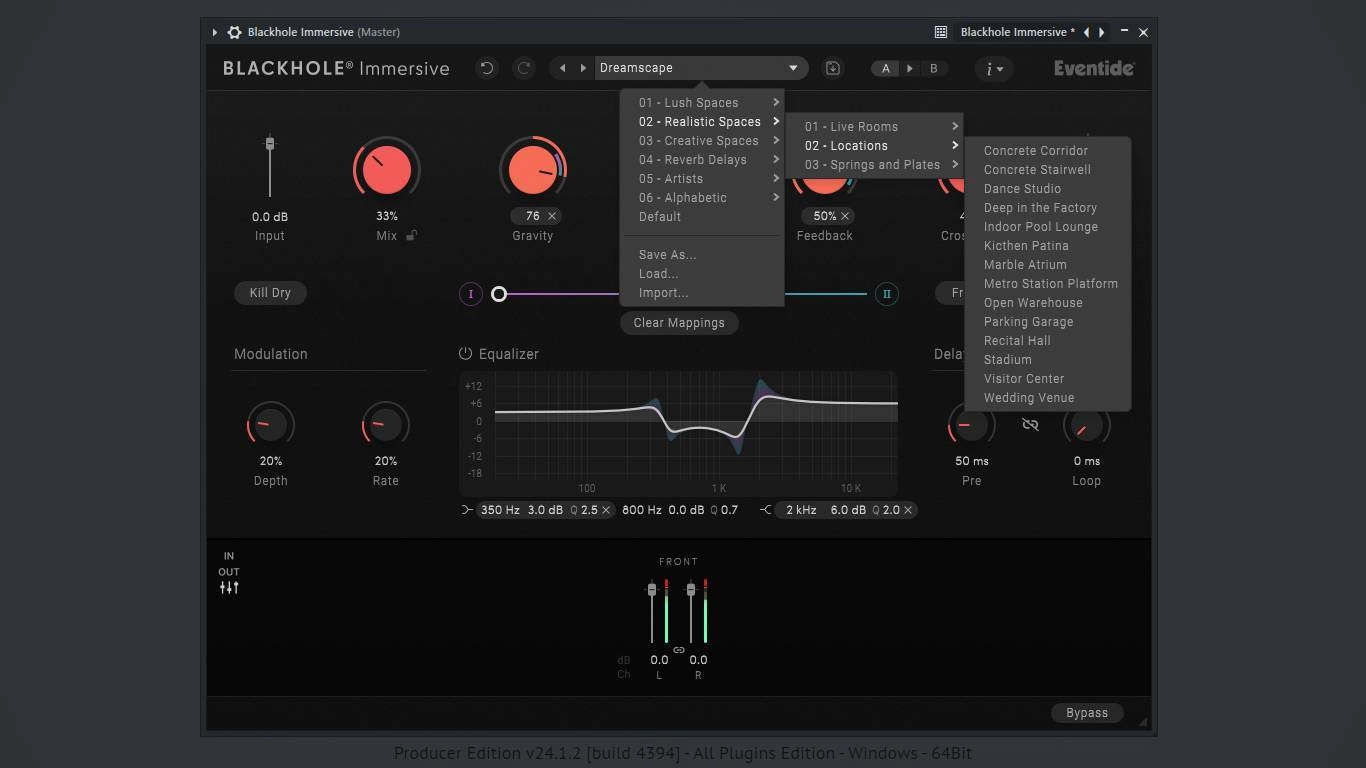 Как пользоваться Eventide - Blackhole Immersive 1.3.0 VST 3, AAX RePack by R2R