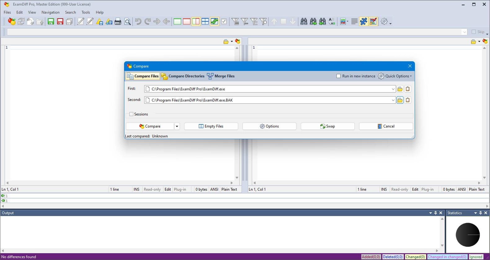 Как пользоваться ExamDiff Pro Master Edition 14.0.1.25