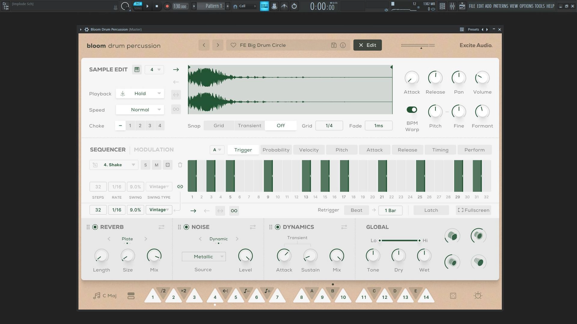 Как пользоваться Excite Audio - Bloom Drum Percussion 1.0.0 STANTALONE, VSTi, VSTi 3, AAX