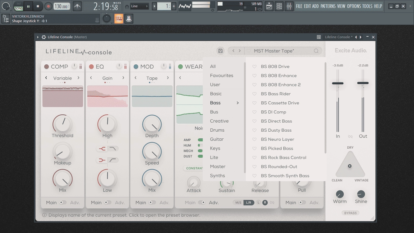 Как пользоваться Excite Audio - Lifeline Console 1.1.0 Standalone, VST, VST 3, AAX