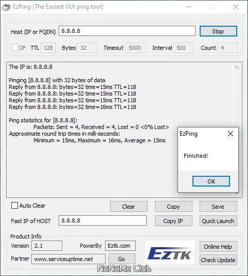 Как пользоваться EzPing 2.1 Portable