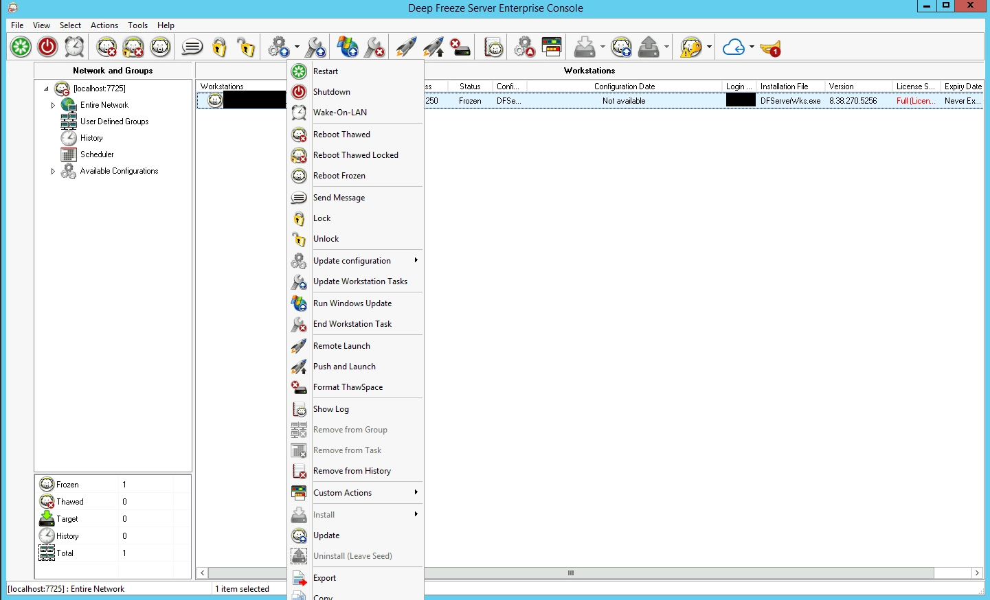 Как пользоваться Faronics Deep Freeze SERVER Enterprise 8.38.270.5256
