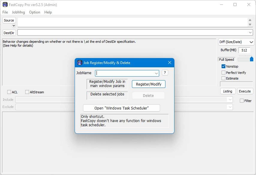Как пользоваться FastCopy 5.4.2