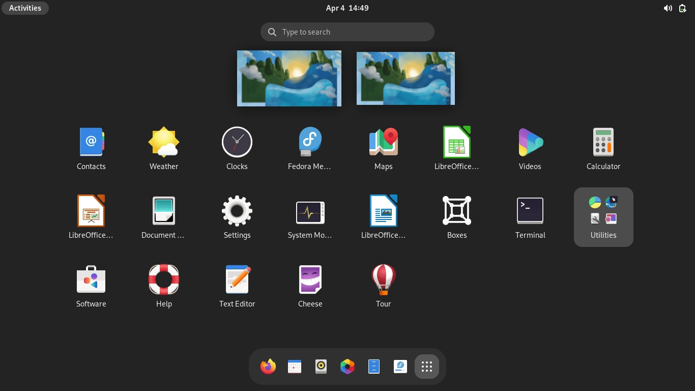 Как пользоваться Fedora 36 Workstation Server Beta 2xDVD