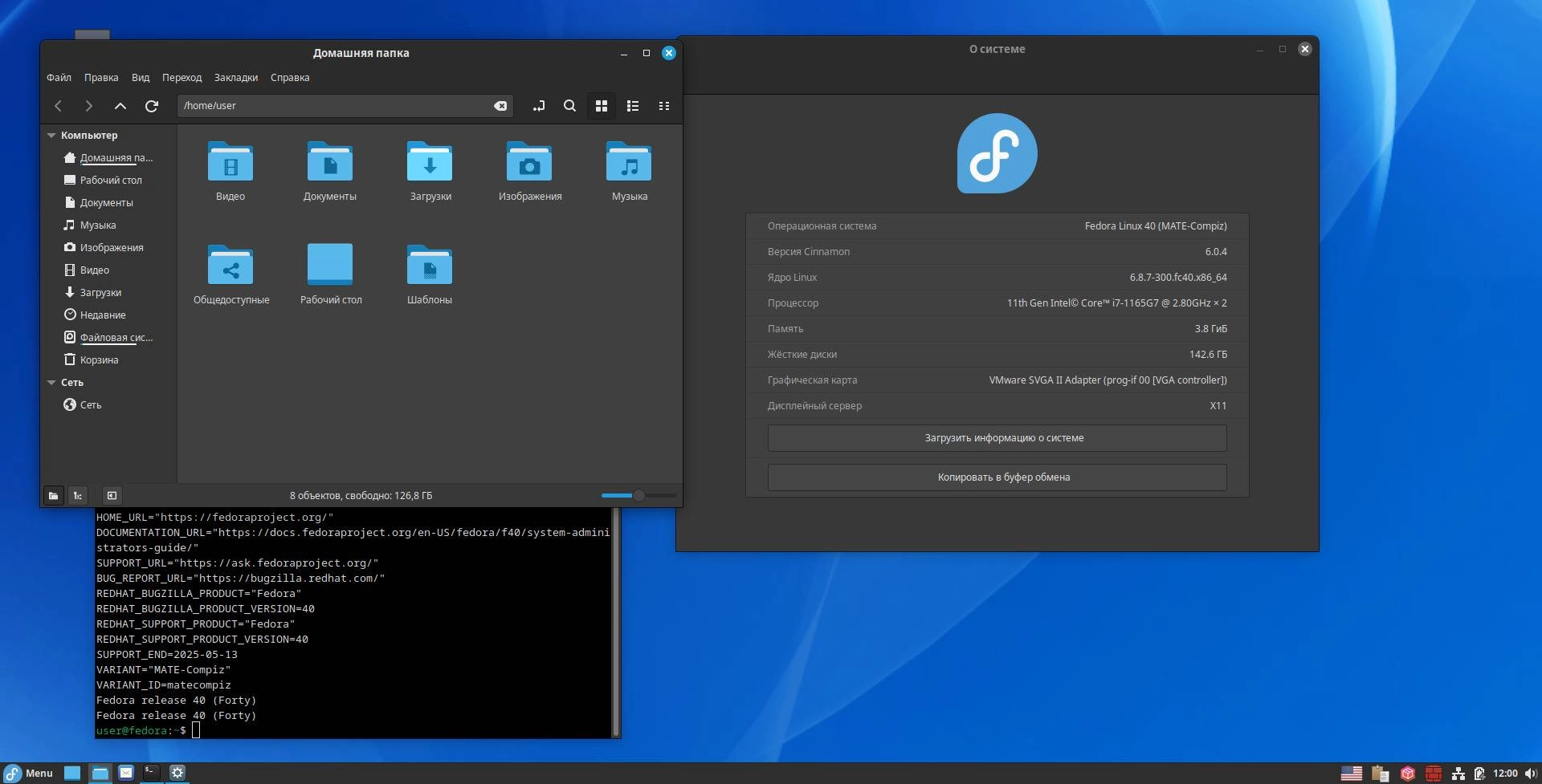 Как пользоваться Fedora 40 Workstation / Server / Spins / Atomic 19xDVD