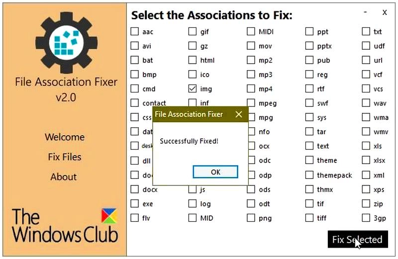 Как пользоваться File Association Fixer v2 for Windows 10 Portable