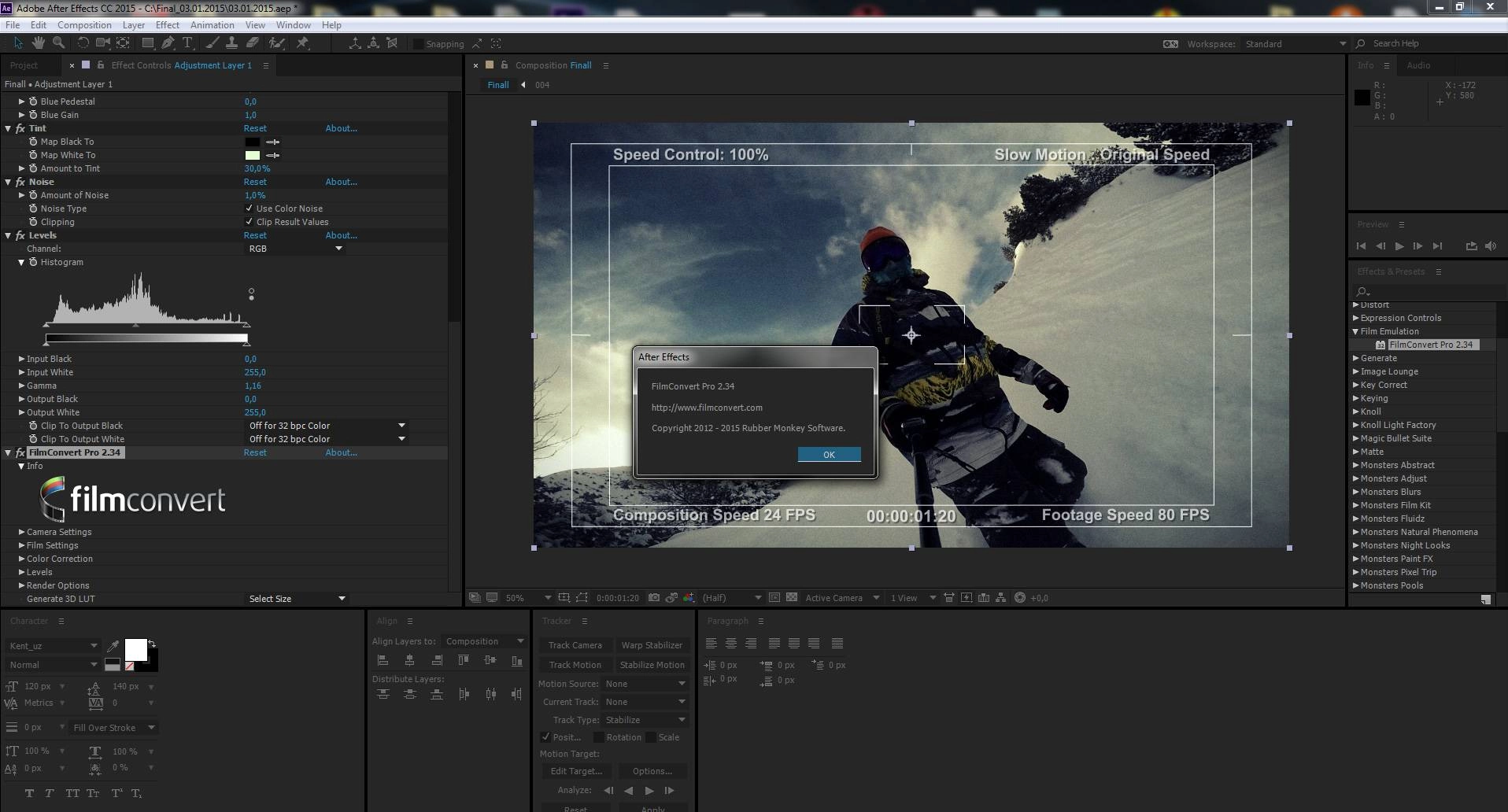 Как пользоваться FilmConvert Pro 2.34 for After Effects and Premiere Pro