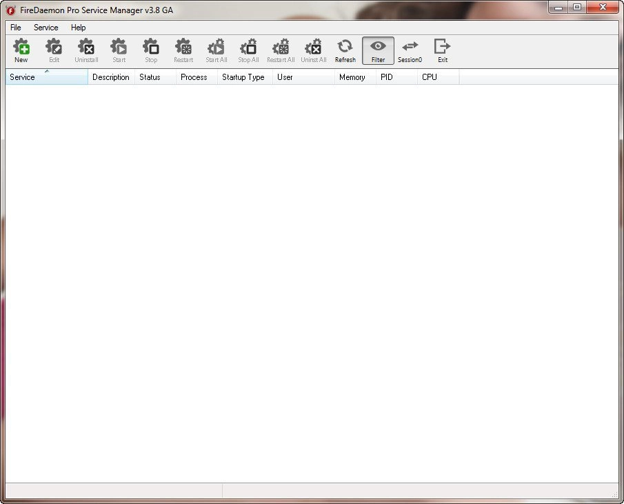 Как пользоваться FireDaemon Pro 3.8 Build 2717