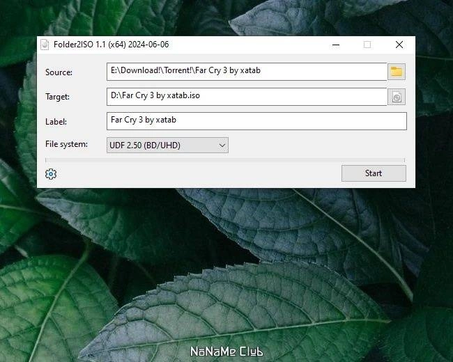 Как пользоваться Folder2ISO 1.1