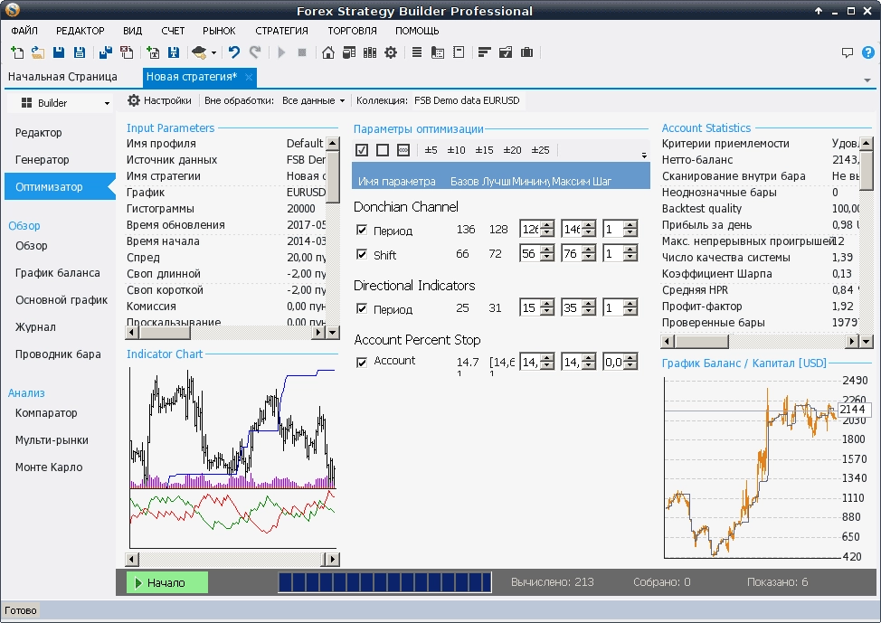 Как пользоваться Forex Strategy Builder Professional 3.8.2