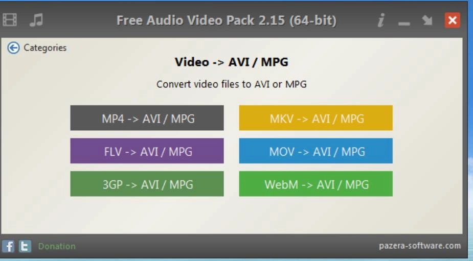 Как пользоваться Free Audio Video Pack 2.20 Portable