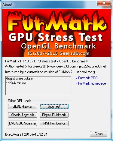 Как пользоваться FurMark 1.17.0.0