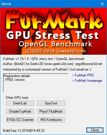 Как пользоваться FurMark 2.7.0.0