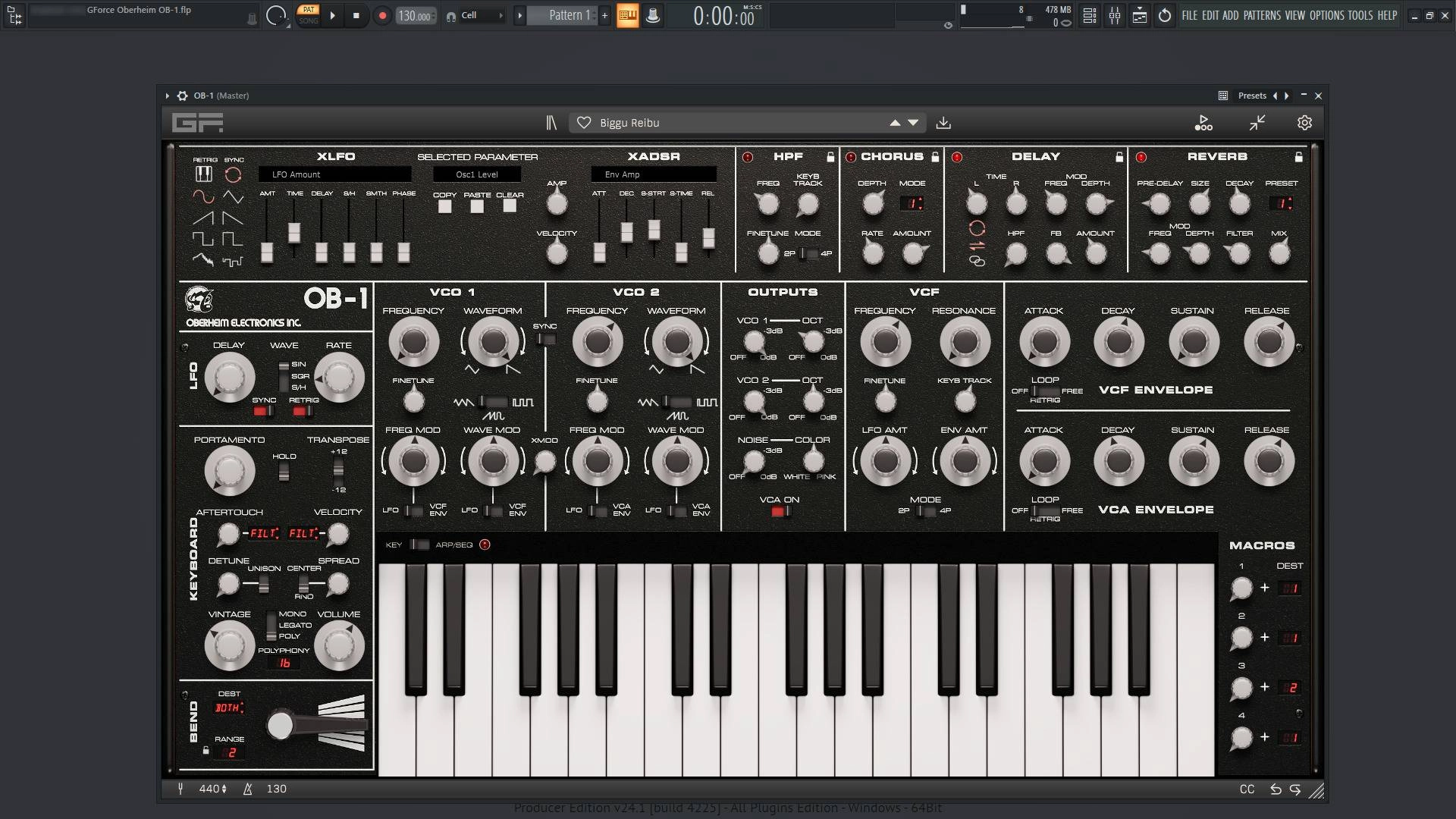 Как пользоваться GForce - Oberheim OB-1 1.0.0 Standalone, VSTi, VSTi 3, AAX