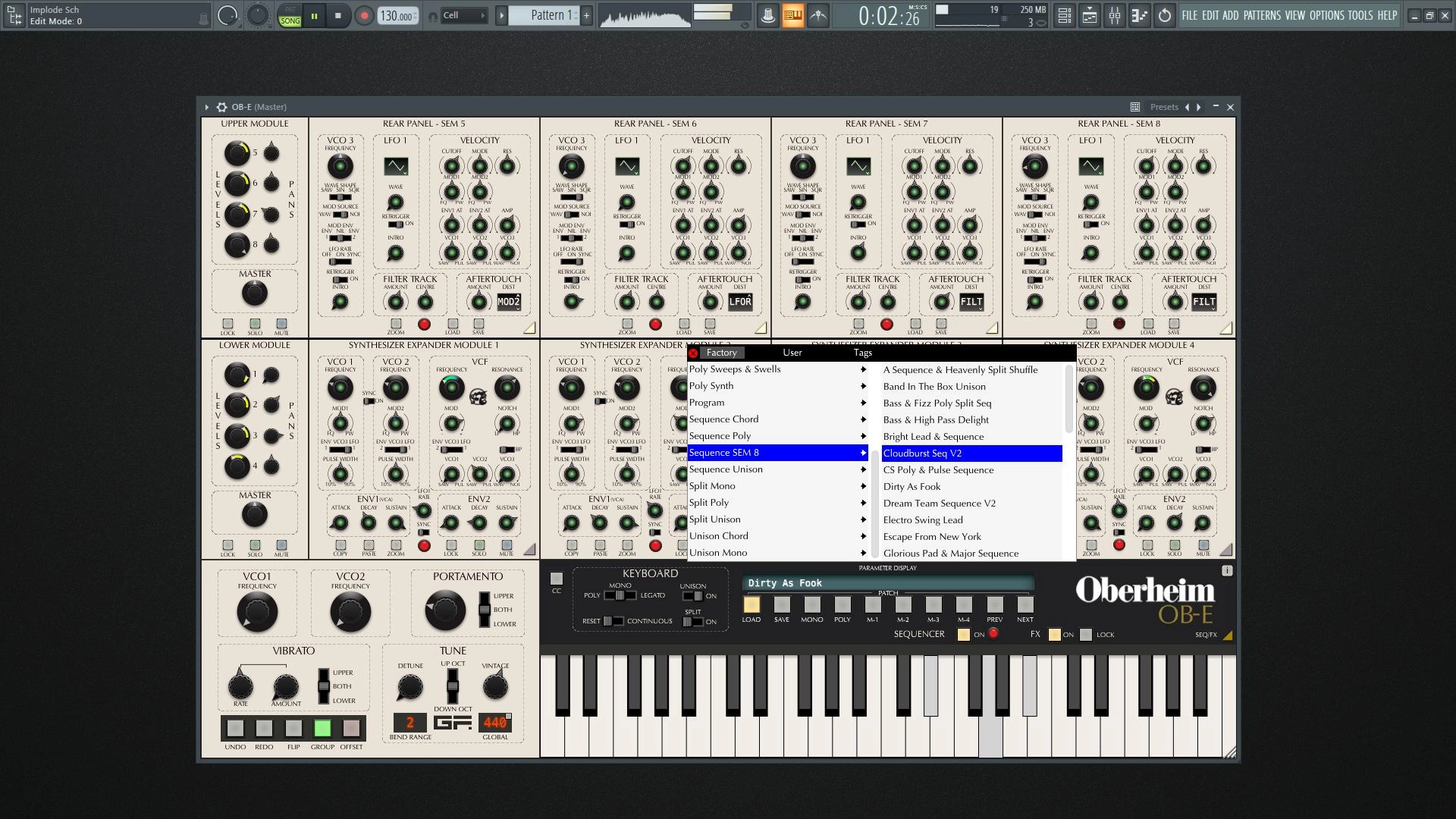 Как пользоваться GForce Software Oberheim OB-E 2.1.1 Standalone, VSTi, VSTi3, AAX
