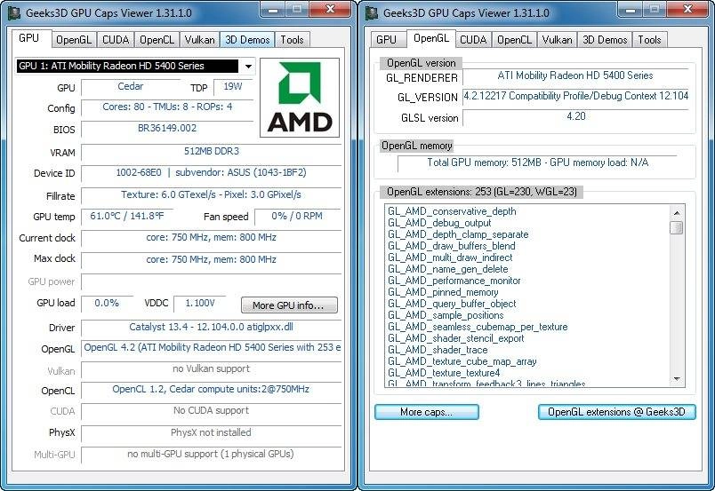 Как пользоваться GPU Caps Viewer 1.31.1.0 + Portable