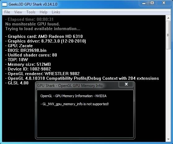 Как пользоваться GPU Shark 0.32.0 Portable