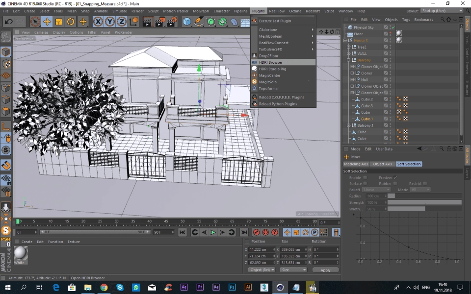 Как пользоваться GSG HDRI Studio for Cinema4d 2.148