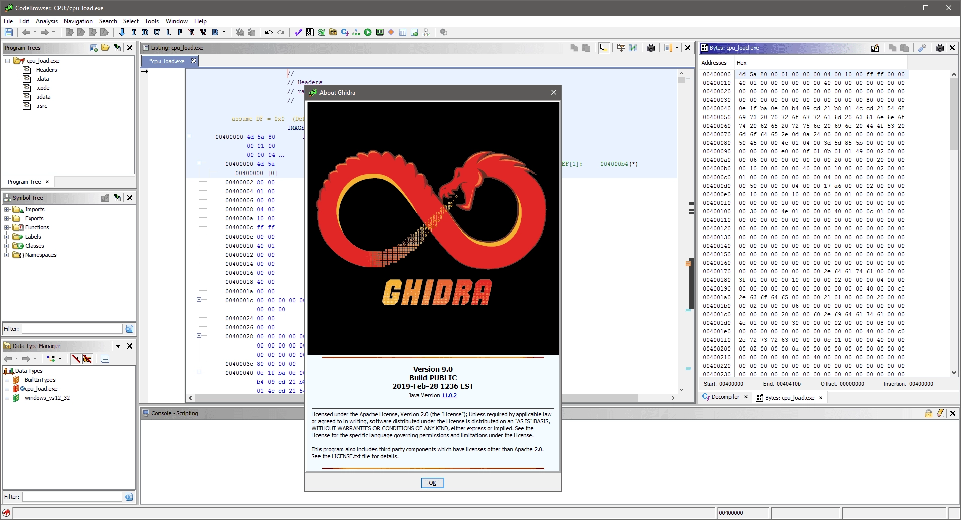 Как пользоваться Ghidra 9.0.1