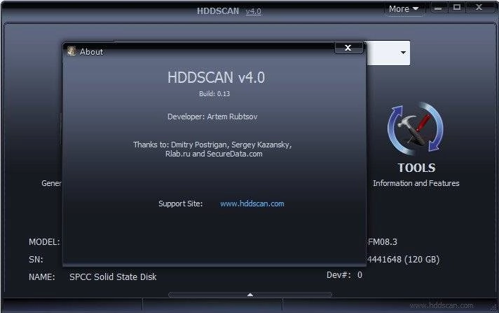 Как пользоваться HDDScan 4.1 Portable