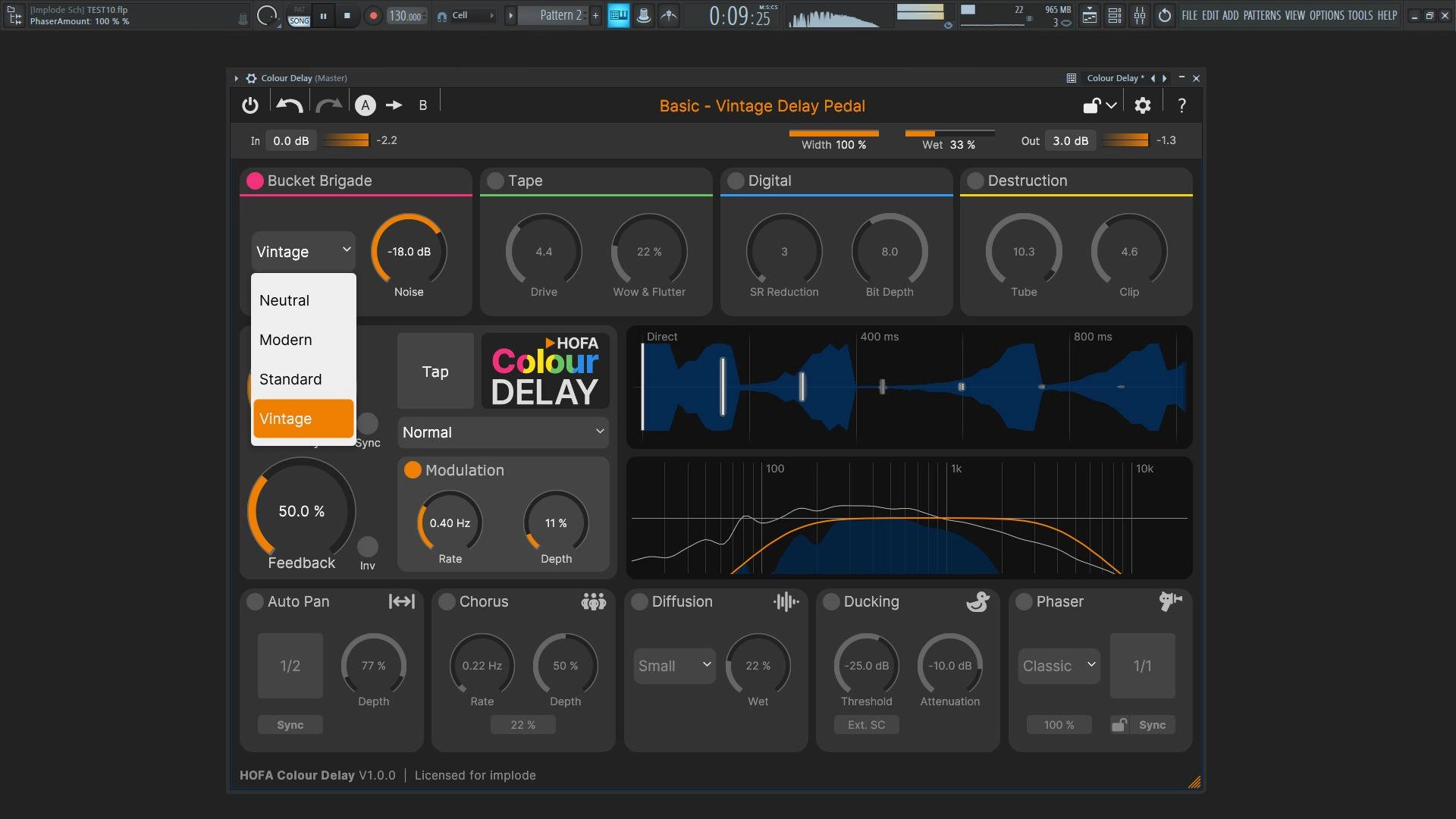 Как пользоваться HOFA - Colour Delay 1.0.0 VST 3, AAX