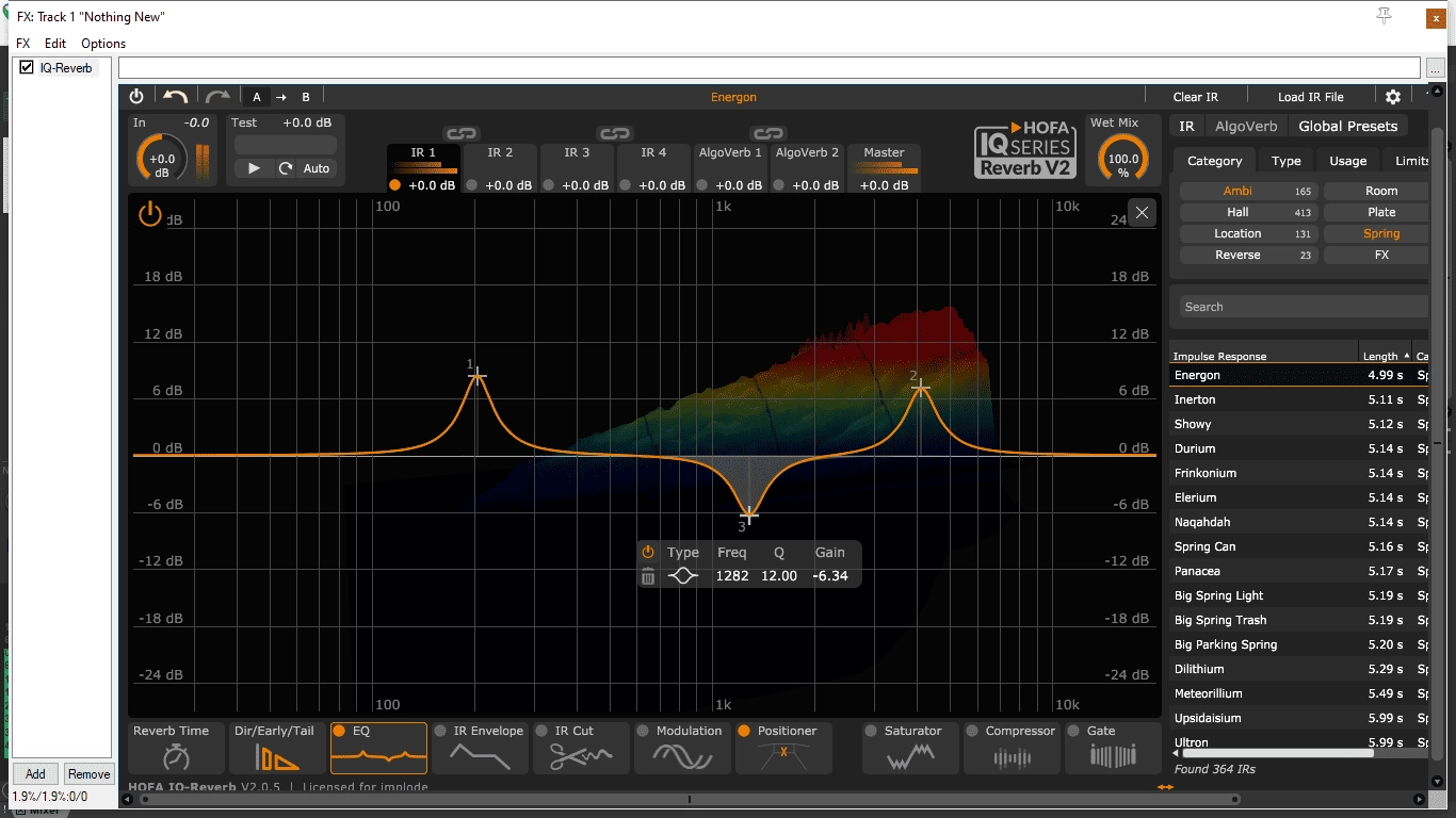 Как пользоваться HOFA - IQ-Reverb 2.0.5 VST, VST3, AAX