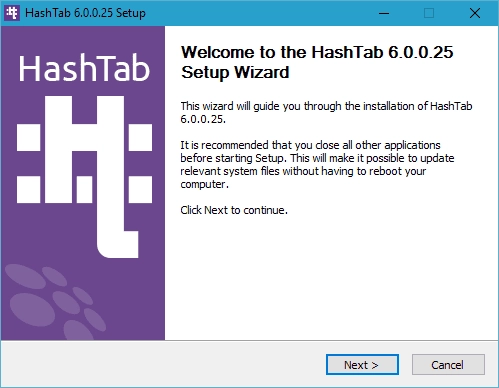 Как пользоваться HashTab 6.0.0.28