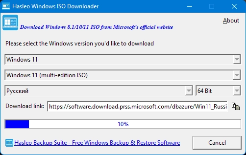 Как пользоваться Hasleo Windows ISO Downloader 2.0 Portable