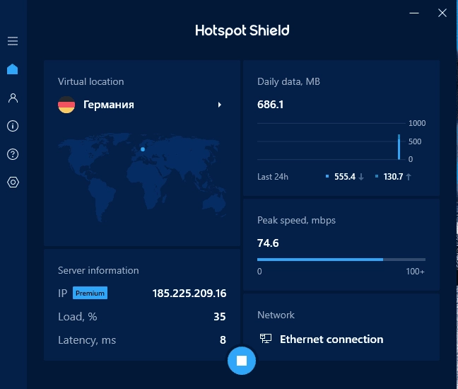 Как пользоваться Hotspot Shield Premium VPN 9.21.1