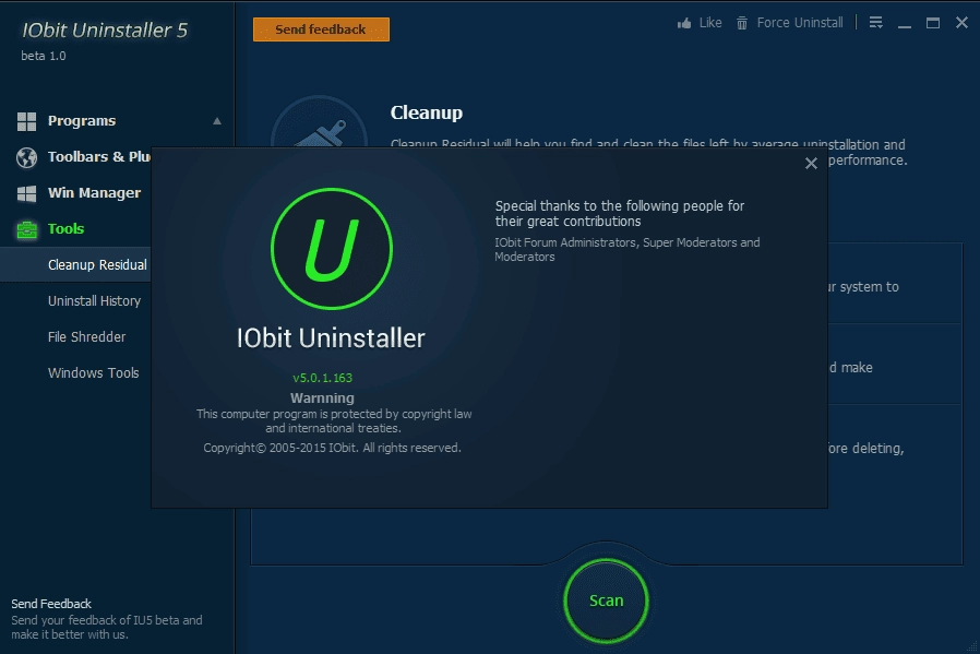 Как пользоваться IOBit Uninstaller 5.0.1.163 beta 1.0