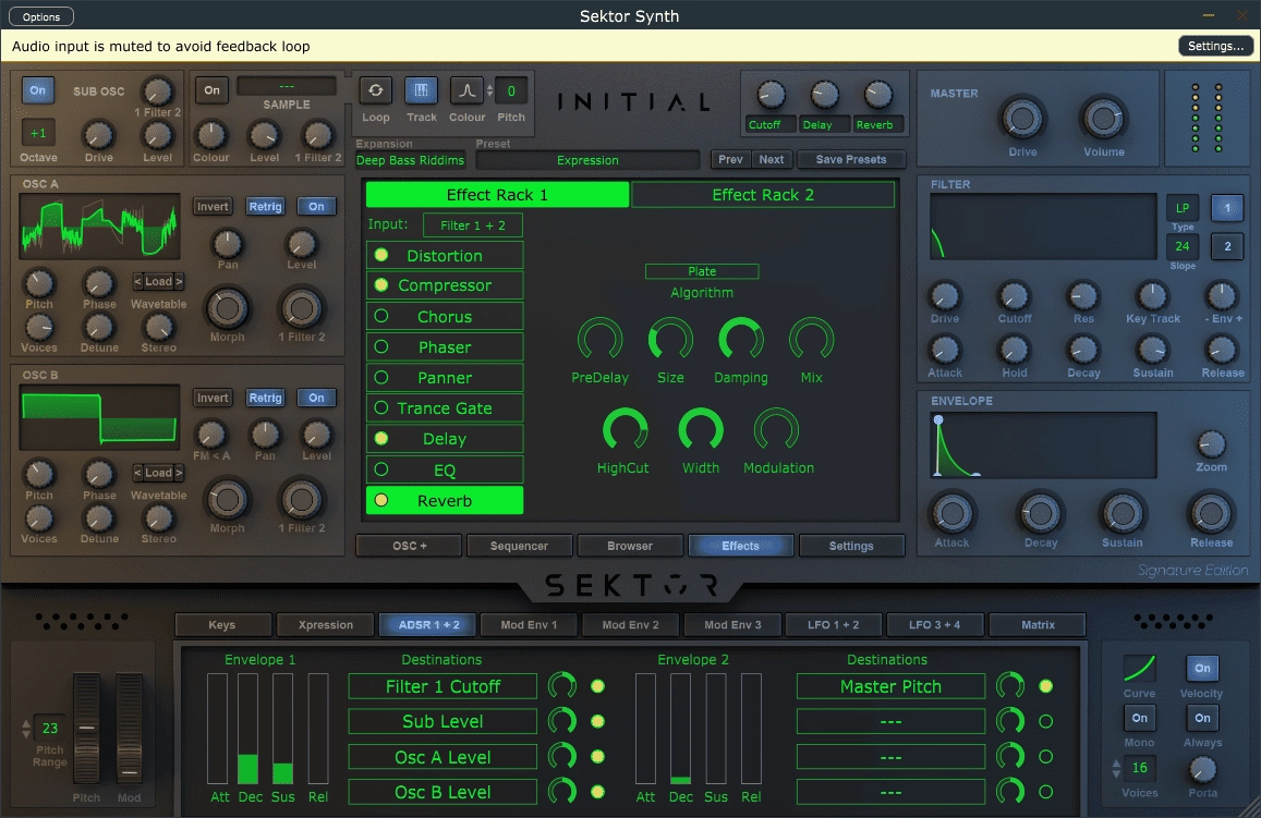 Как пользоваться Initial Audio - Sektor 1.6.0 STANDALONE, VSTi, VSTi3, AAX + Expansions