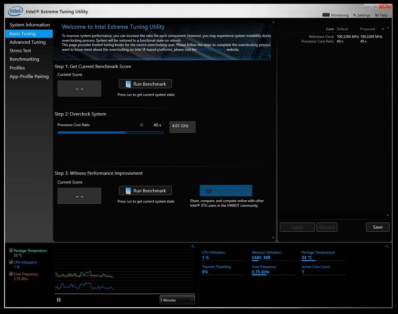 Как пользоваться Intel® Extreme Tuning Utility 6.0.2.2