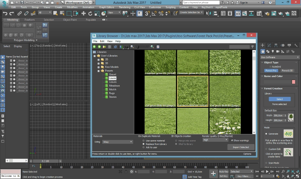 Как пользоваться Itoo Forest Pack Pro 6.3.0