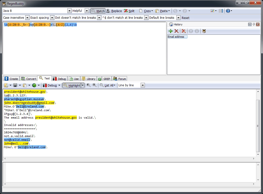 Как пользоваться JGSoft RegexBuddy 4.4.1 Retail