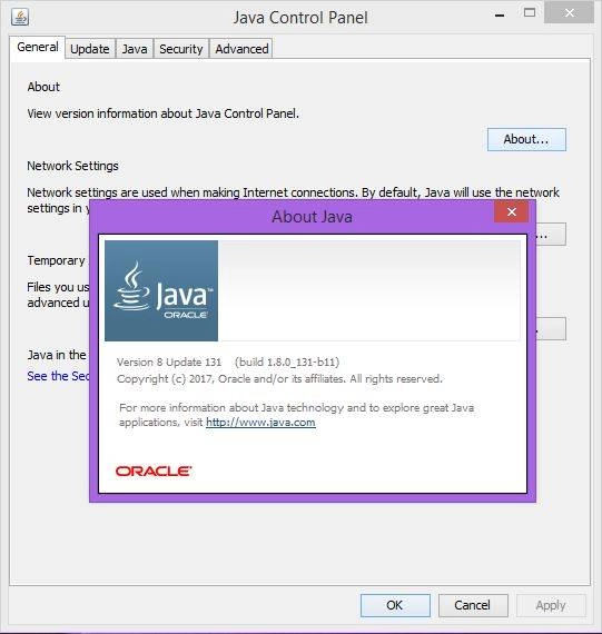 Как пользоваться Java SE Runtime Environment 8.0 Update 131