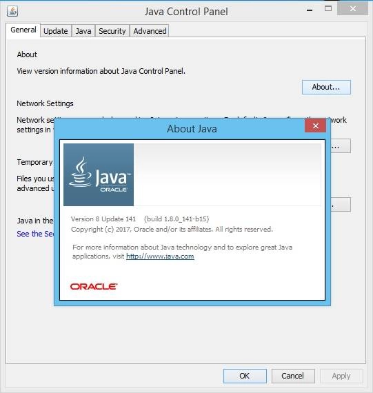 Как пользоваться Java SE Runtime Environment 8.0 Update 141