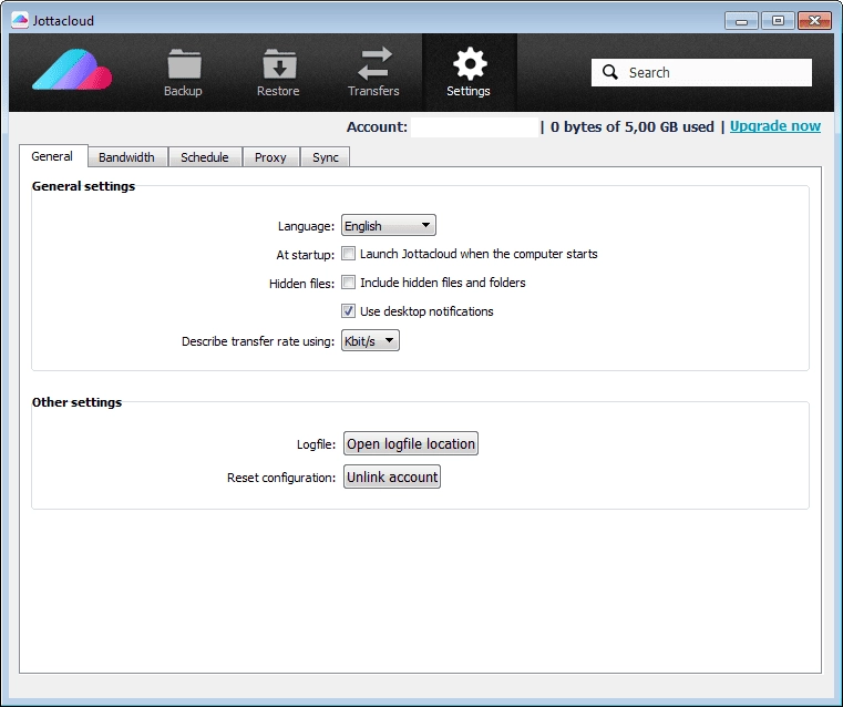 Как пользоваться JottaCloud 3.1.31.310