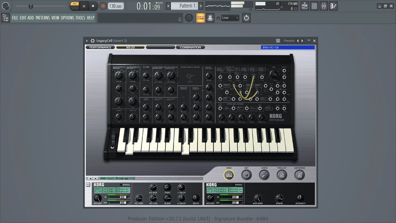 Как пользоваться KORG - LegacyCell 1.6.0 STANDALONE, VSTi, AAX RePack by RET