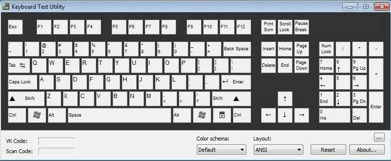 Как пользоваться Keyboard Test Utility 1.4.0 Portable