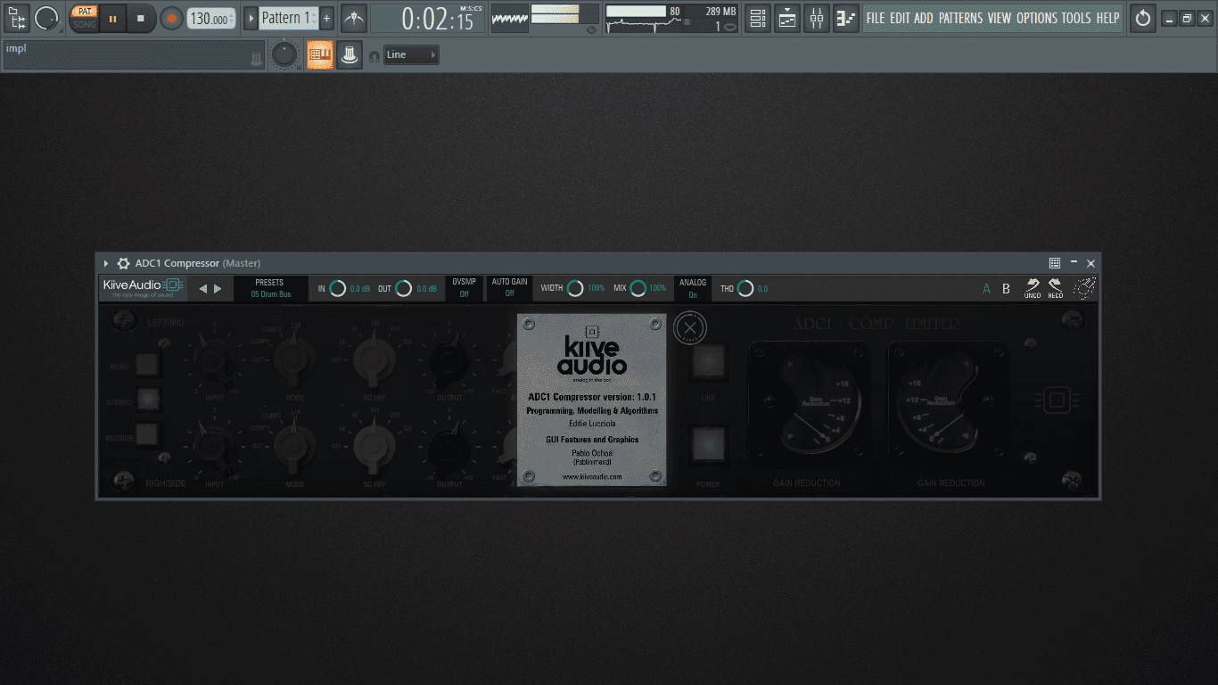 Как пользоваться Kiive Audio - ADC1 Compressor 1.0.1 VST 3, AAX