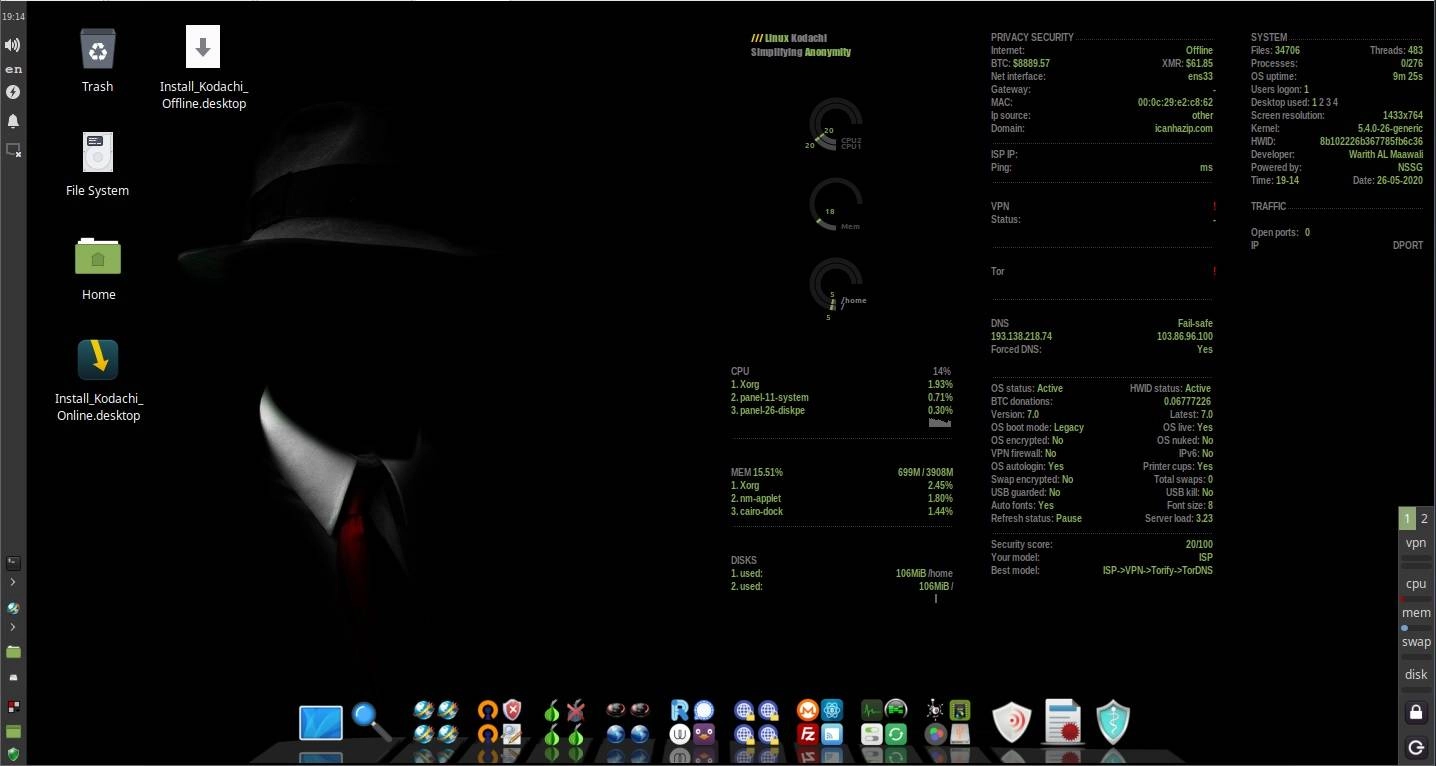 Как пользоваться Kodachi Linux 7.0 1xDVD