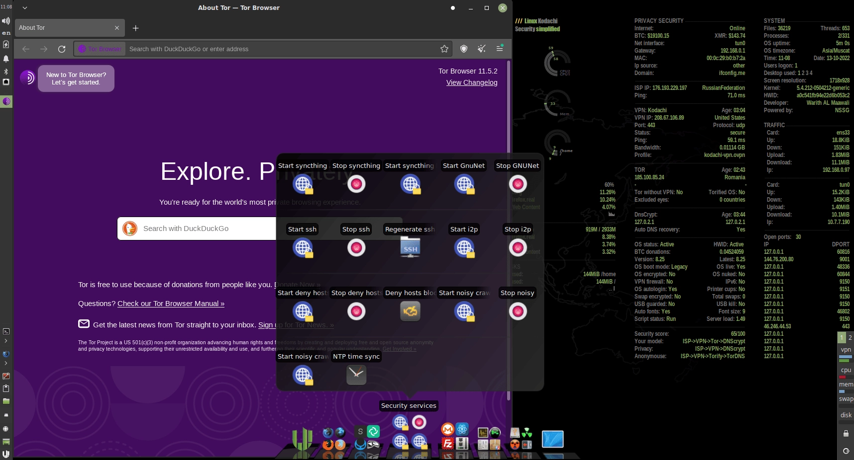 Как пользоваться Kodachi Linux 8.26 1xDVD