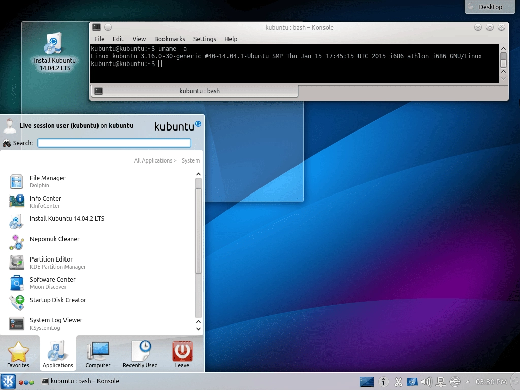 Как пользоваться Kubuntu 14.04.3 LTS 2xDVD
