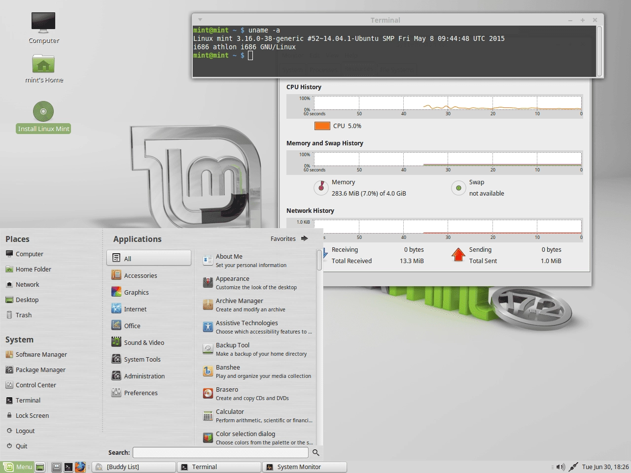 Как пользоваться Linux Mint 17.2 oem Rafaela 2xDVD