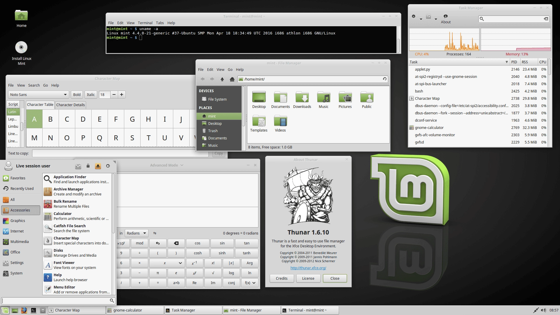 Как пользоваться Linux Mint 18.1 Serena XFCE 2xDVD