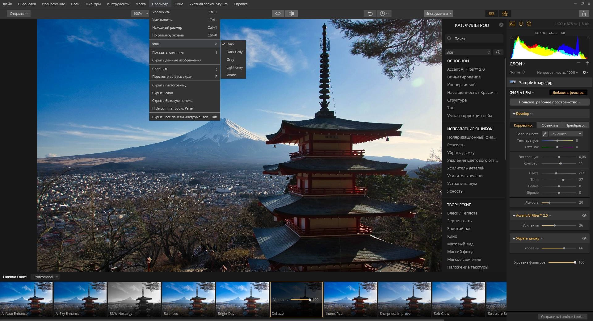Как пользоваться Luminar Flex 1.1.0.3435 RePack by elchupacabra