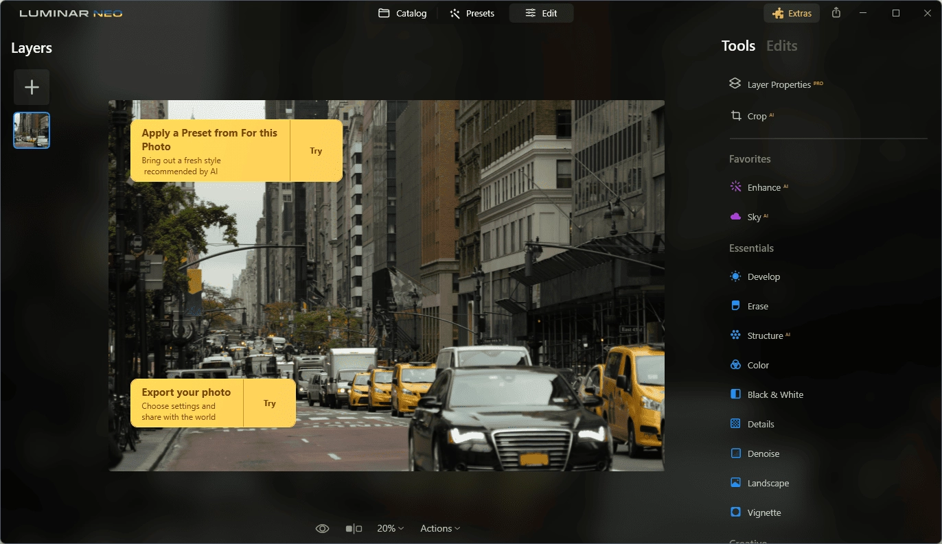 Как пользоваться Luminar Neo 1.20.1.13681 Portable by 7997