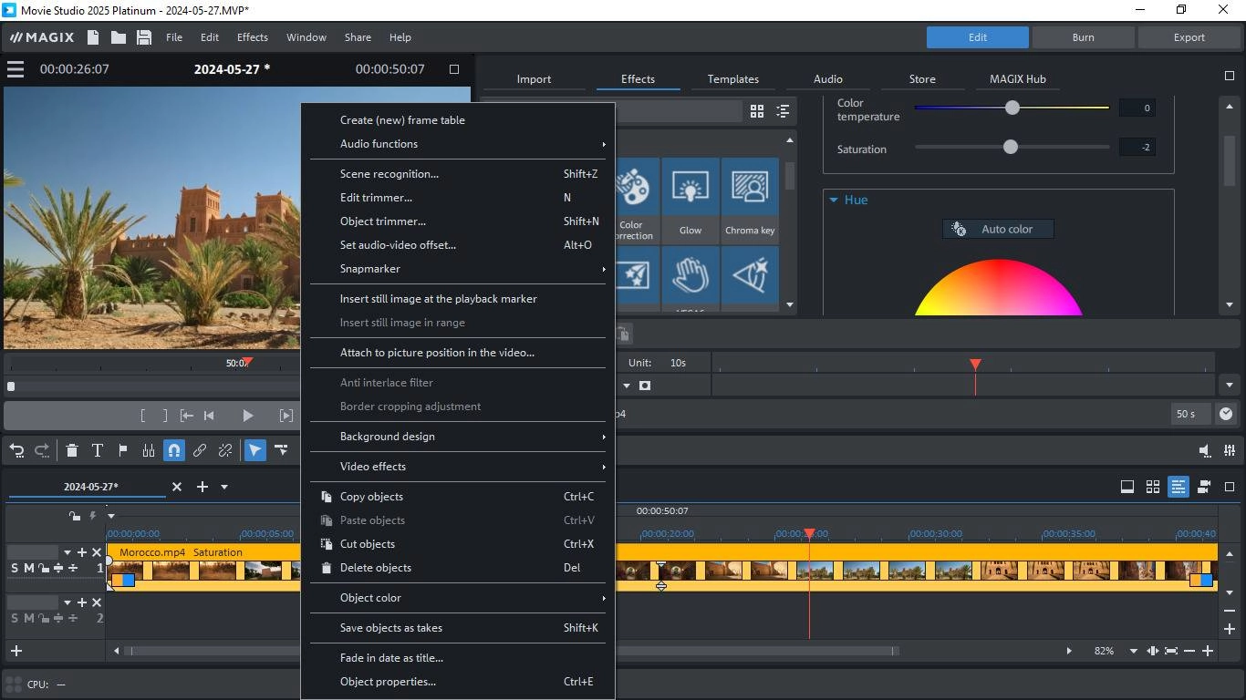Как пользоваться MAGIX Movie Studio 24.0.1.199 Suite